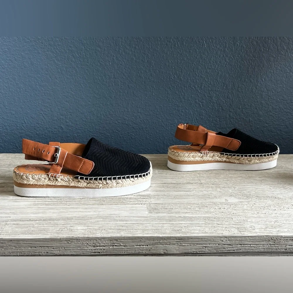 NWOT!!! Vince Camuto Black and Tan Espadrilles